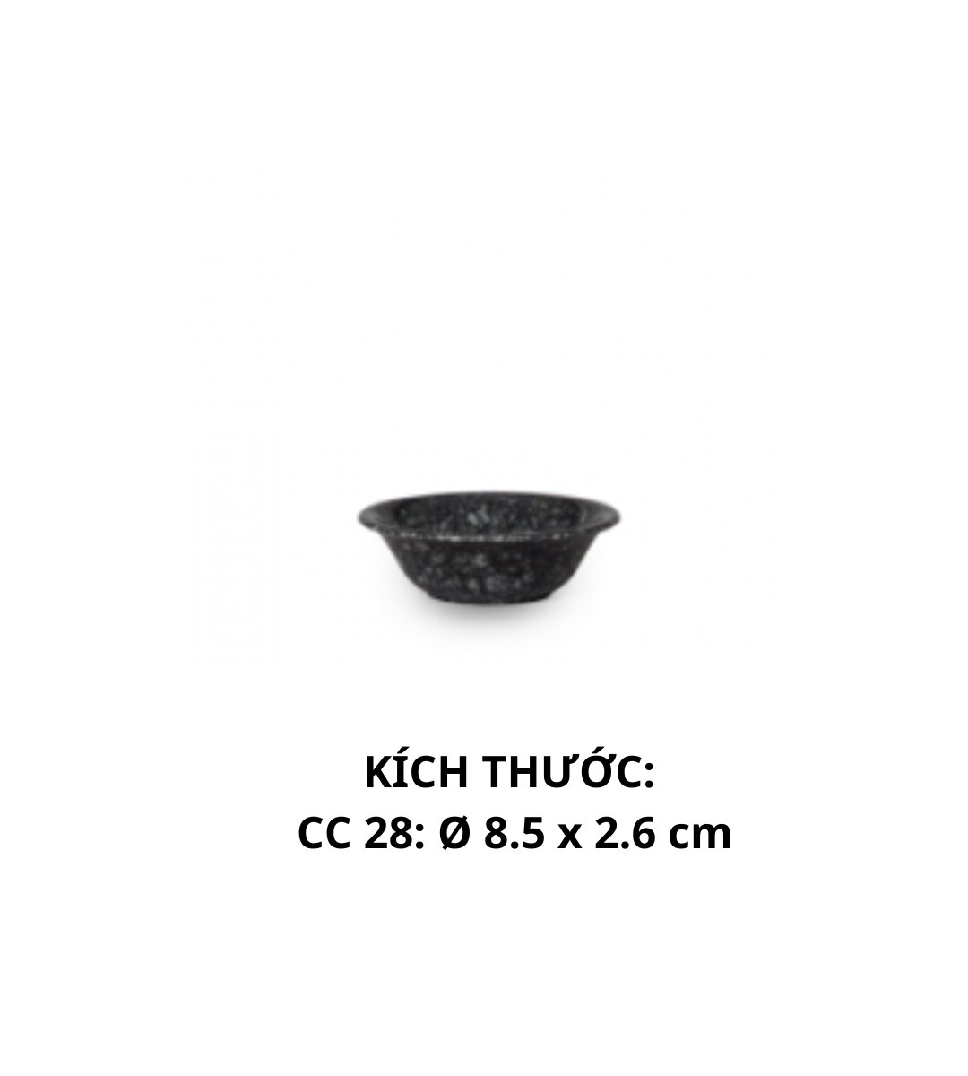 CC28 VD Chén Chấm CC 28 - VĐ Đen - FTC