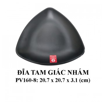 Pv160-8 Đĩa Tam Giác Nhám 8 inch  ( Đen) - Spw
