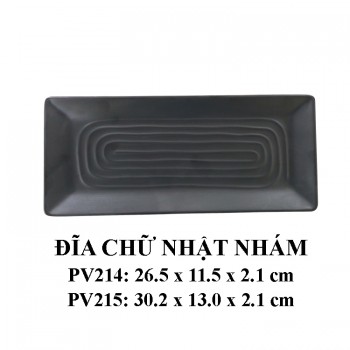 Pv215-12 Đĩa Chữ Nhật Nhám 12 inch  ( Đen) - Spw