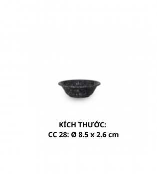 CC28 VD Chén Chấm CC 28 - VĐ Đen - FTC