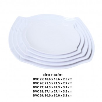 Dĩa Vuông Cạn Dvc 25 - Dvc25 -FTC