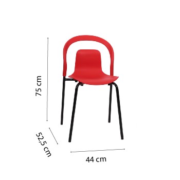 Ghế Tựa Cầu Vồng Chân Sắt - 2564 - SL