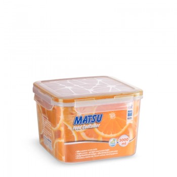 Hộp thực phẩm vuông Matsu 3000ml - 0451 - DT