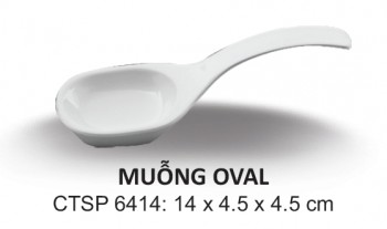 CTSP6414 Thìa Oval (Trắng Trơn) - ET