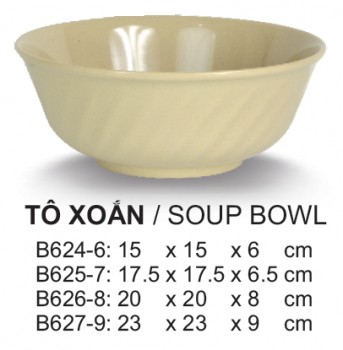 B626-8  Tô Xoắn 8 (Nâu Đá) -  SPW