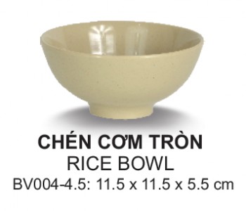 BV004-4.5 Chén Cơm 4.5 (Nâu Đá) -  SPW