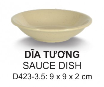 D423-3.5 Dĩa Tương (Nâu Đá) -  SPW