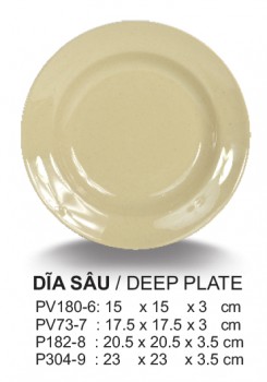 P182-8 Dĩa Sâu 8 (Nâu Đá) -  SPW