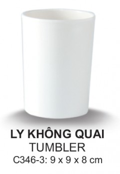 C346-3 Ly nước thấp 3 (White) - SPW C346-3 Ly nước thấp 3 (White) - SPW