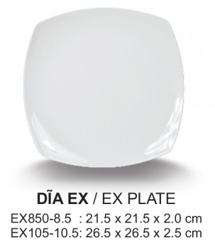 Ex850-8.5 Dĩa Ex 8.5 (Trắng Trơn) - Spw