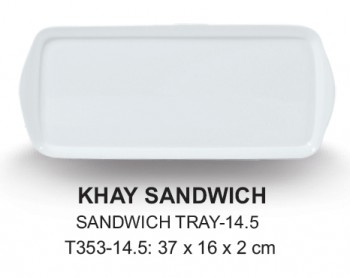 T353-14.5 Khay sandwich (White) - SPW