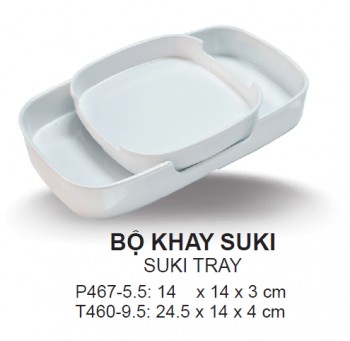 T460-9.5 Khay suki 9.5 (White) - SPW
