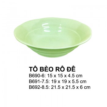 B690-6 Tô Bèo Viền 6 (Xanh Đá) - Spw