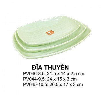 Pv044-9.5 Dĩa Xuồng 9.5(Xanh Đá) - Spw