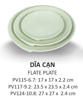 Pv117-9.2 Dĩa Cạn 9.2 inch  (Xanh Đá) - Spw