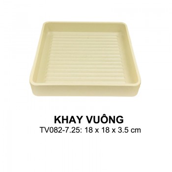 TV082-7.25 Khay vuông nhám 7.25