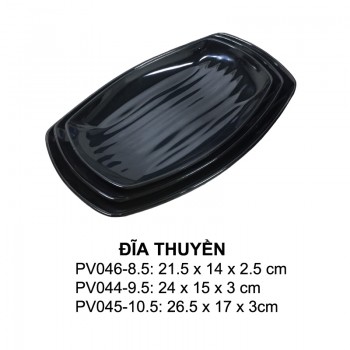 PV044-9.5 Dĩa xuồng 9.5 (Black) - SPW