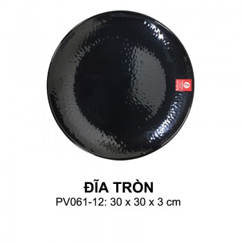PV061-12 Dĩa tròn 12 (Black) - SPW