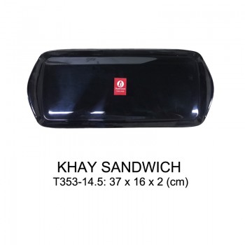 T353-14.5 Khay sandwich (Black) - SPW
