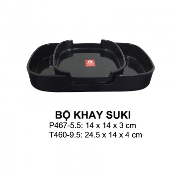 T460-9.5 Khay suki 9.5 (Black) - SPW