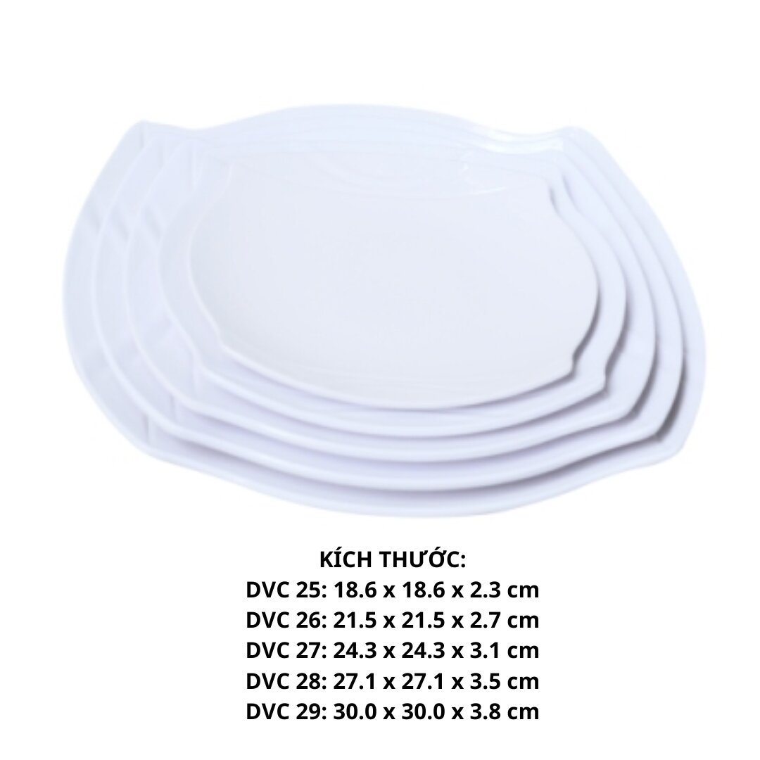 Dĩa Vuông Cạn Dvc 27 - Dvc27 -FTC