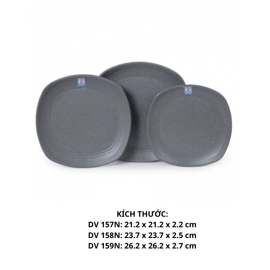 Dĩa Vuông Dv 157  - DV157 - Nhám Xám - FTC